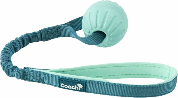 Coachi Tuggi Ball Small met schokabsorberend elastiek en foam handvat